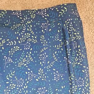 RipSkirt Hawaii Wrap Skirt Women's L Blue Blossom Midi Pool Resortwear Vacation